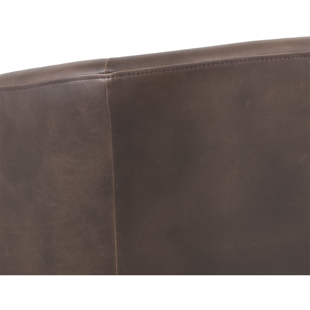 Dax Havana Dark Brown Swivel Lounge Chair, Swivel